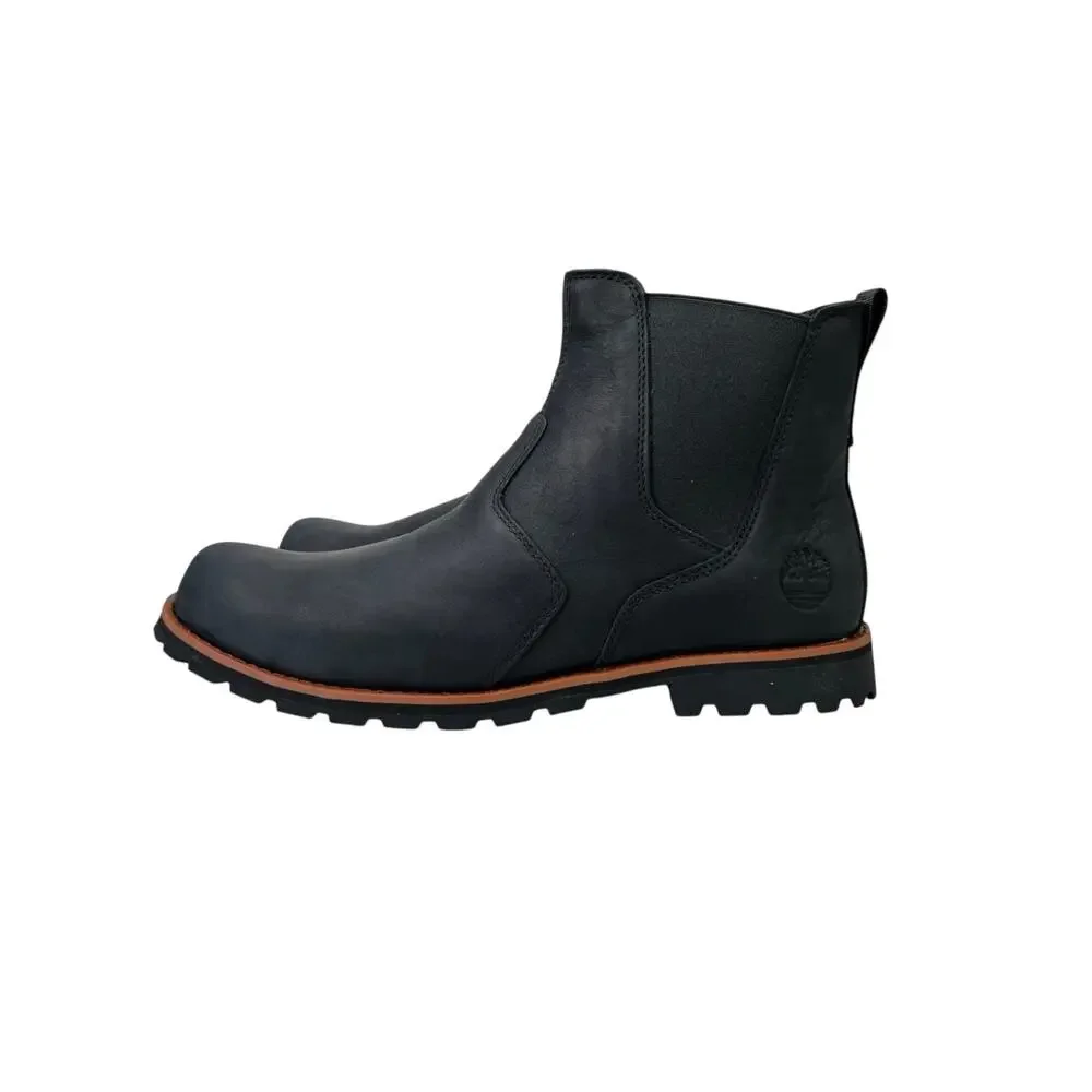 Timberland Attleboro Mid Chelsea Men's Boots - Jet Black - Size: 11